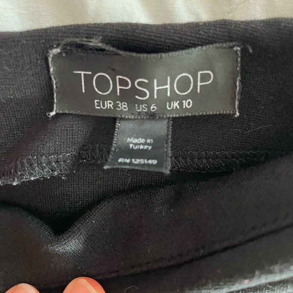 Topshop black mini skirt - Picture 4 of 4